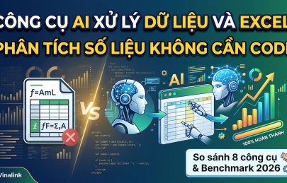 Công cụ AI xử lý dữ liệu và Excel: phân tích số liệu không cần code